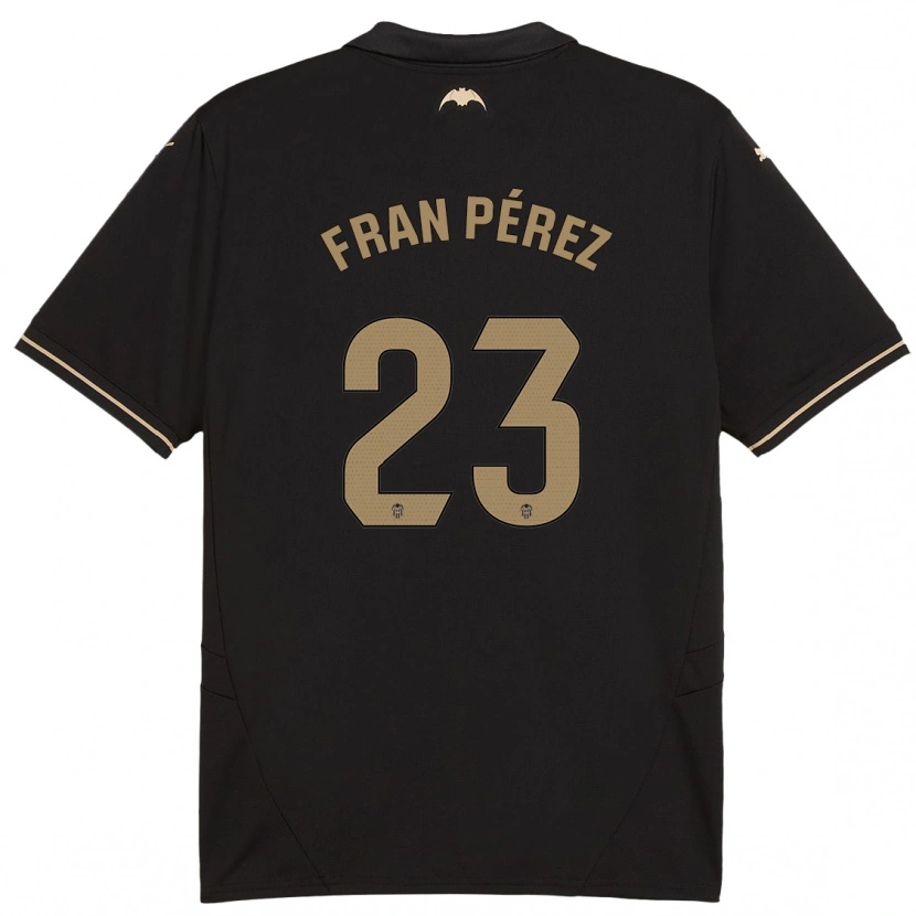 Danxenレディースフランシスコ・ペレス・マルティネス#23黒アウェイシャツ2024/25ジャージーユニフォーム