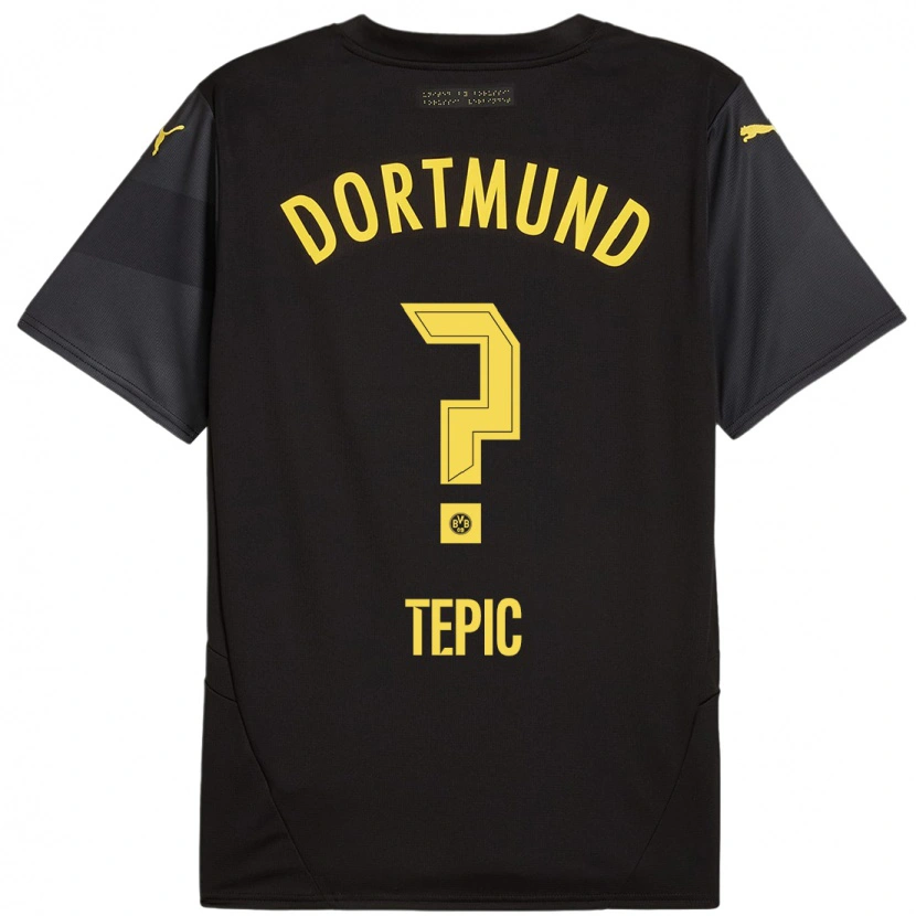 DanxenレディースLyon Tepic#0黒 黄アウェイシャツ2024/25ジャージーユニフォーム