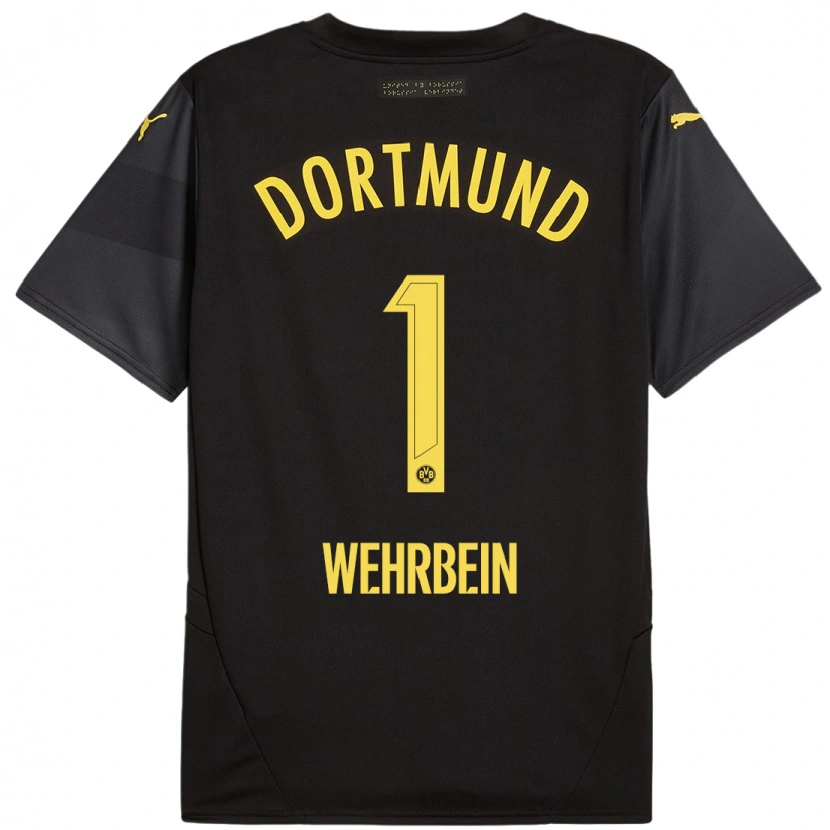 DanxenレディースJan-Mattis Wehrbein#1黒 黄アウェイシャツ2024/25ジャージーユニフォーム