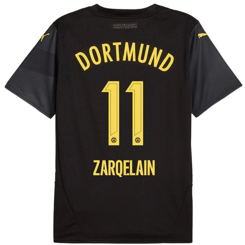 DanxenレディースFadi Zarqelain#11黒 黄アウェイシャツ2024/25ジャージーユニフォーム
