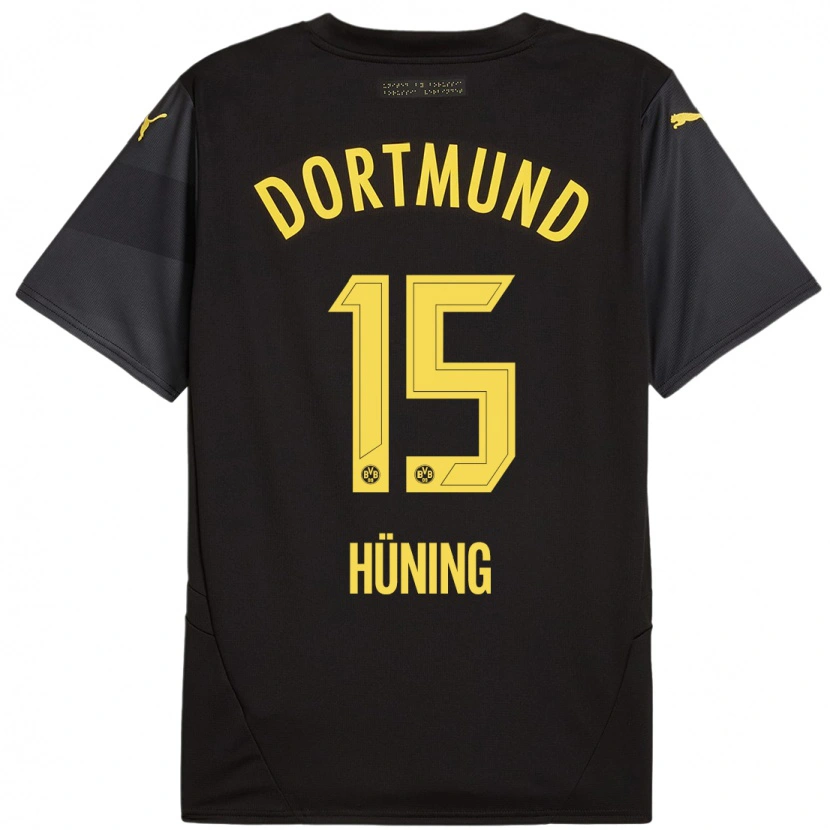DanxenレディースBen Hüning#15黒 黄アウェイシャツ2024/25ジャージーユニフォーム