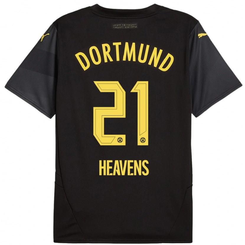 DanxenレディースLukas Heavens#21黒 黄アウェイシャツ2024/25ジャージーユニフォーム