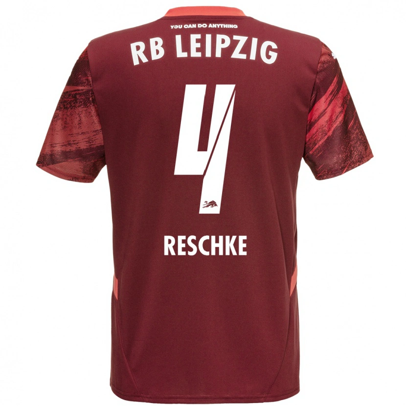 DanxenレディースGianluca Reschke#4ブルゴーニュアウェイシャツ2024/25ジャージーユニフォーム