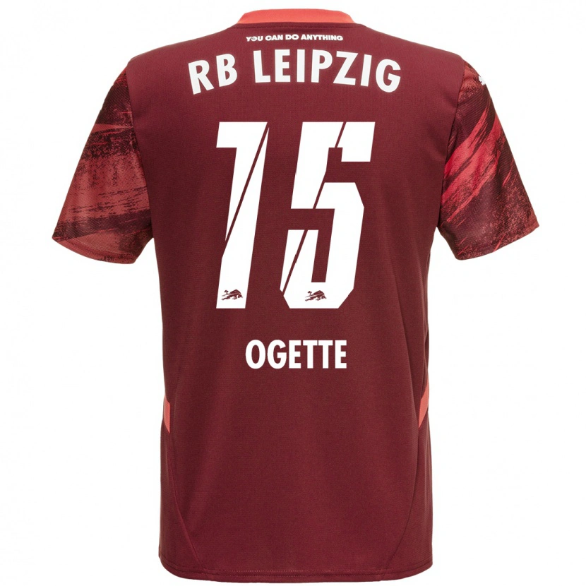 DanxenレディースIsrael Ogette#15ブルゴーニュアウェイシャツ2024/25ジャージーユニフォーム