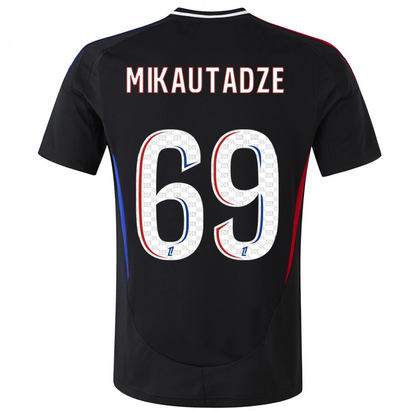 Danxenレディースジョージズ・ミカウタゼ#69黒アウェイシャツ2024/25ジャージーユニフォーム