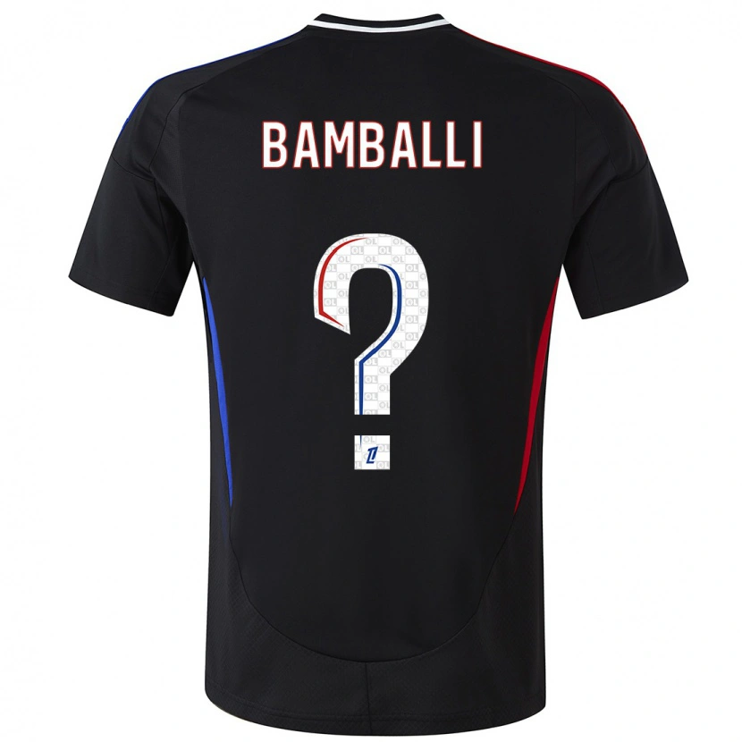 DanxenレディースLéo Bamballi#0黒アウェイシャツ2024/25ジャージーユニフォーム