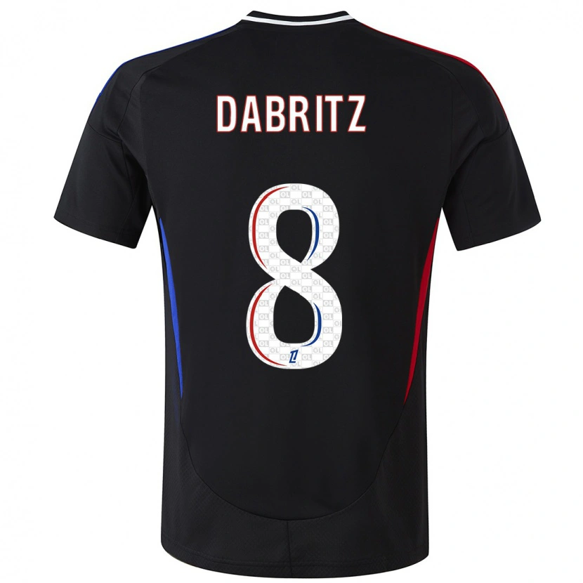 Danxenレディースサラ・ダブリッツ#8黒アウェイシャツ2024/25ジャージーユニフォーム