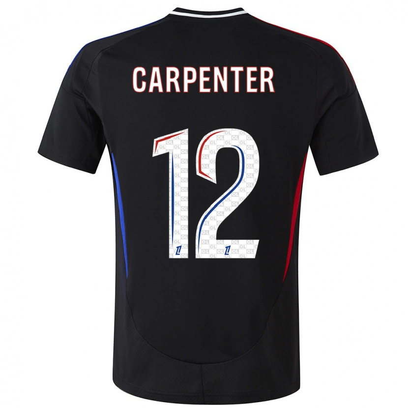 Danxenレディースエリー・カーペンター#12黒アウェイシャツ2024/25ジャージーユニフォーム