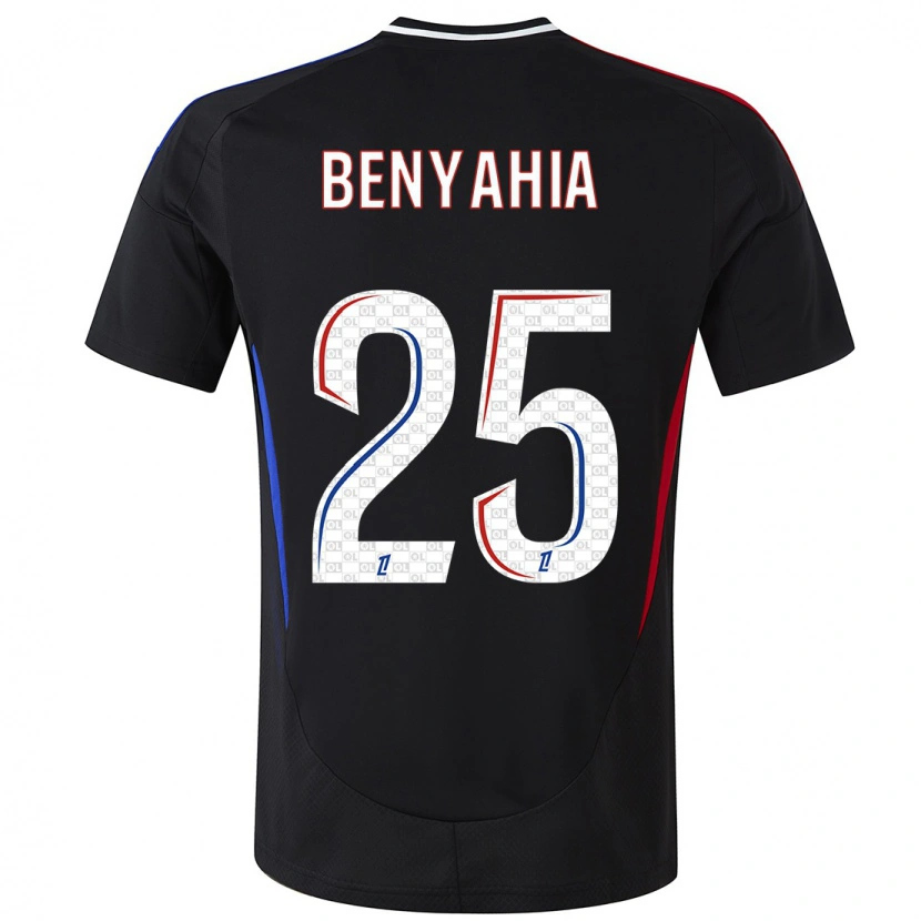 Danxenレディースイネス・ベンヤヒア#25黒アウェイシャツ2024/25ジャージーユニフォーム