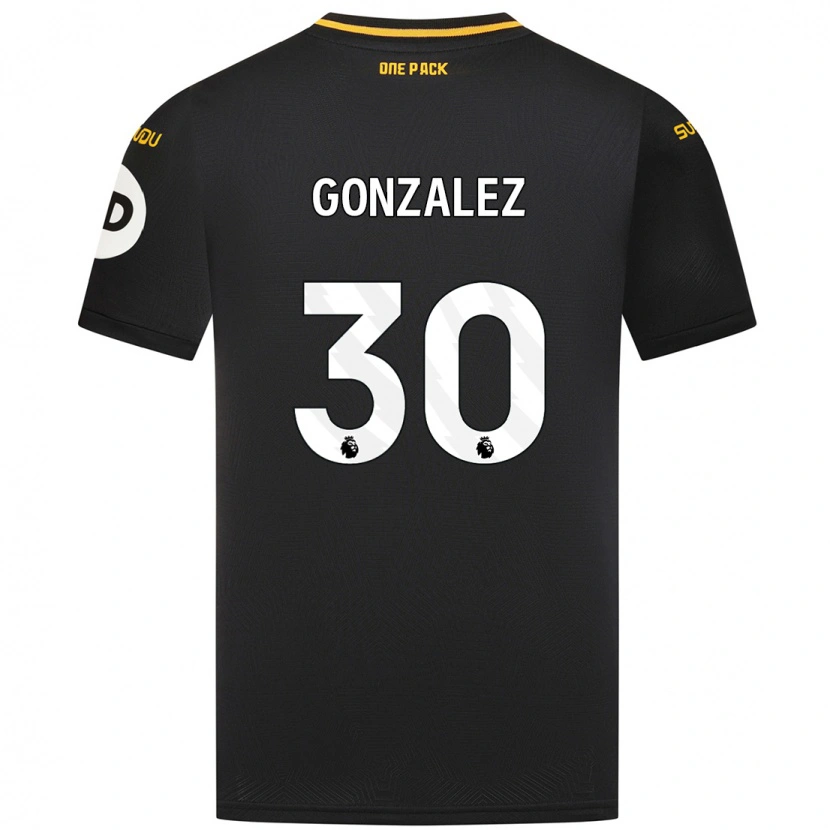 Danxenレディースエンソ・ゴンサレス#30黒アウェイシャツ2024/25ジャージーユニフォーム