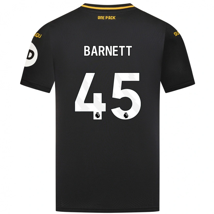 Danxenレディースタイ・バーネット#45黒アウェイシャツ2024/25ジャージーユニフォーム
