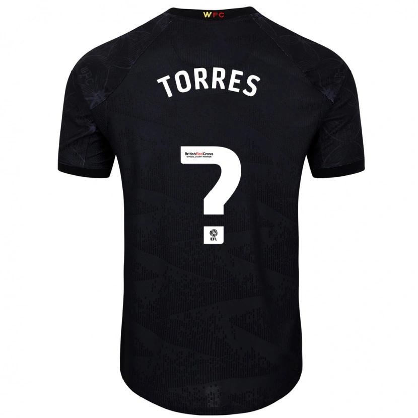 DanxenレディースLaken Torres#0黒 白アウェイシャツ2024/25ジャージーユニフォーム