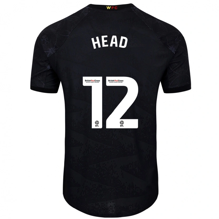DanxenレディースEllie Head#12黒 白アウェイシャツ2024/25ジャージーユニフォーム