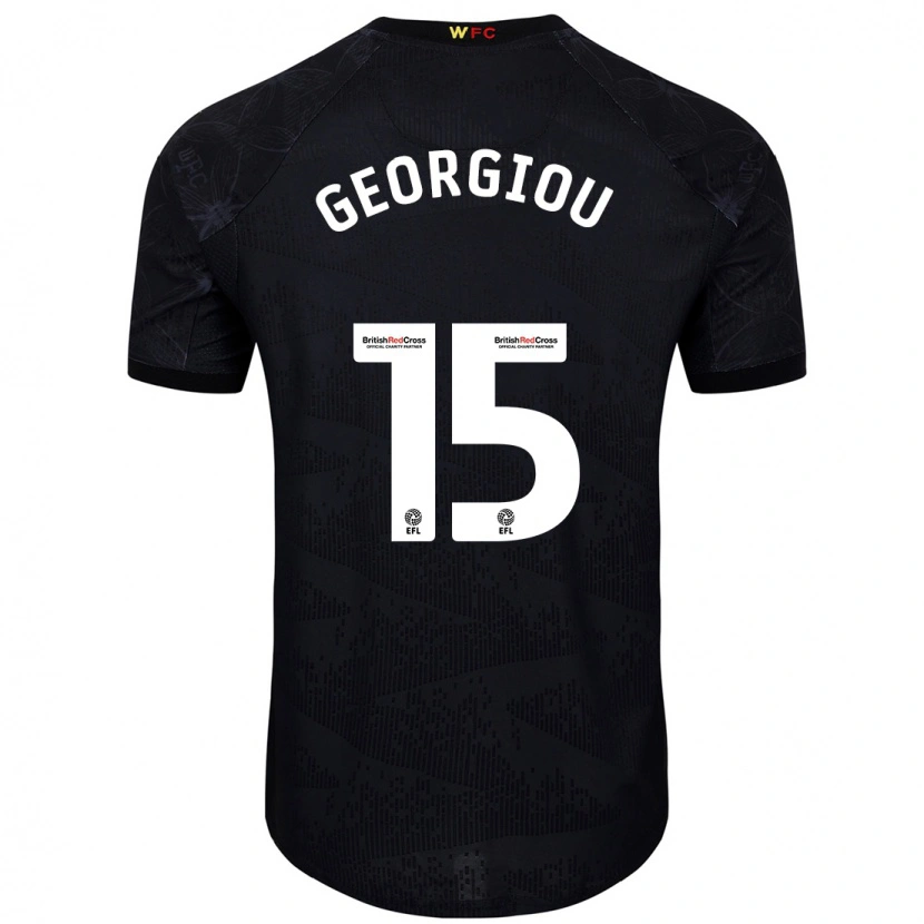 DanxenレディースAndria Georgiou#15黒 白アウェイシャツ2024/25ジャージーユニフォーム
