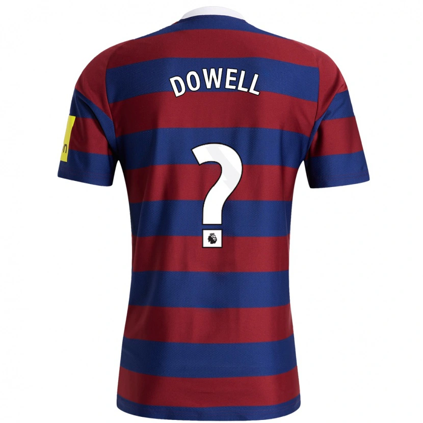 DanxenレディースRoman Dowell#0バーガンディ ネイビーブルーアウェイシャツ2024/25ジャージーユニフォーム