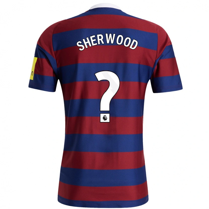 DanxenレディースCharlie Sherwood#0バーガンディ ネイビーブルーアウェイシャツ2024/25ジャージーユニフォーム