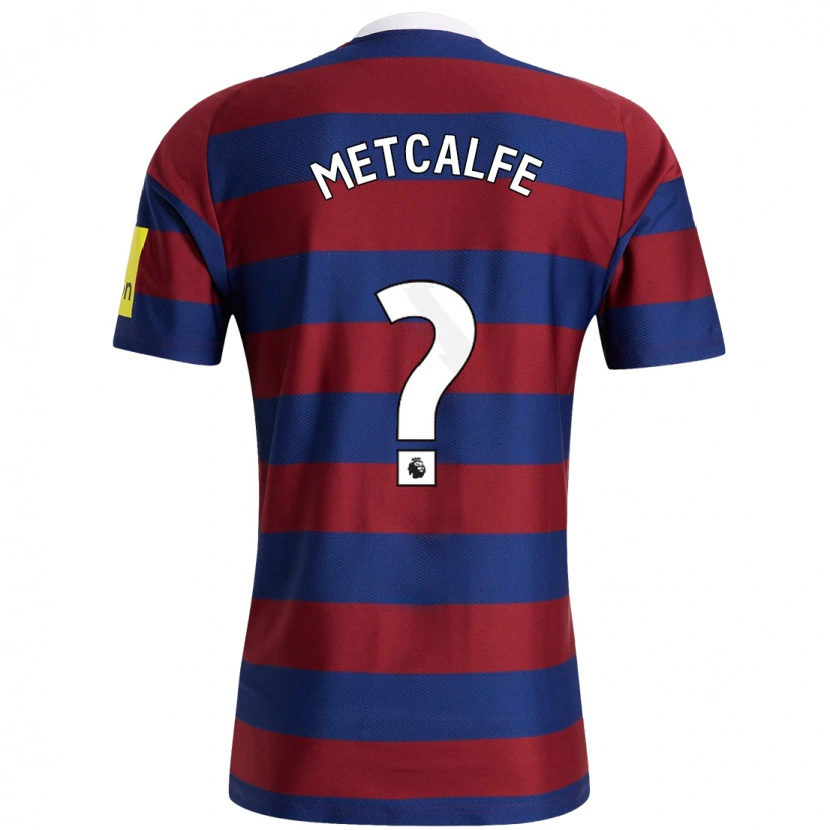 DanxenレディースCraig Metcalfe#0バーガンディ ネイビーブルーアウェイシャツ2024/25ジャージーユニフォーム