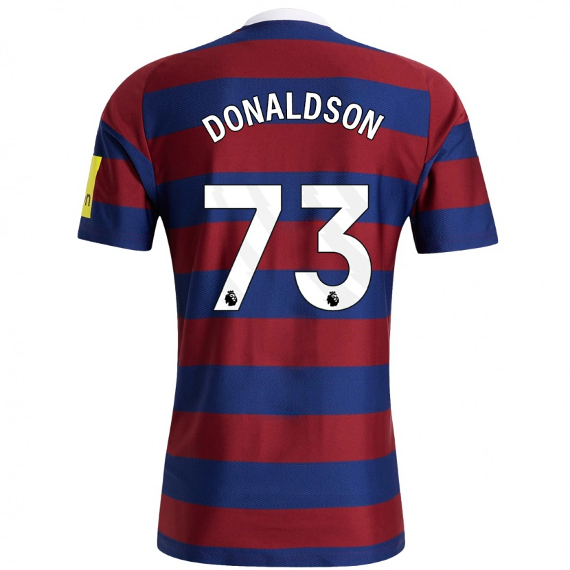 Danxenレディースジョシュ・ドナルドソン#73バーガンディ ネイビーブルーアウェイシャツ2024/25ジャージーユニフォーム