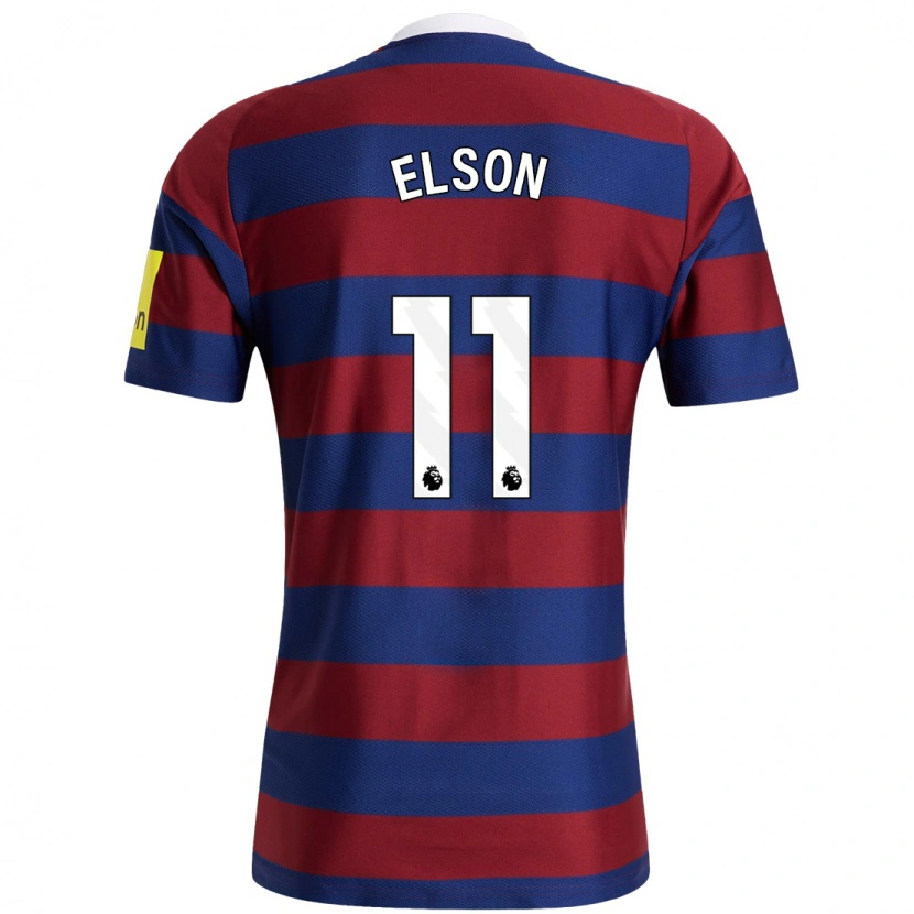 DanxenレディースKacie Elson#11バーガンディ ネイビーブルーアウェイシャツ2024/25ジャージーユニフォーム