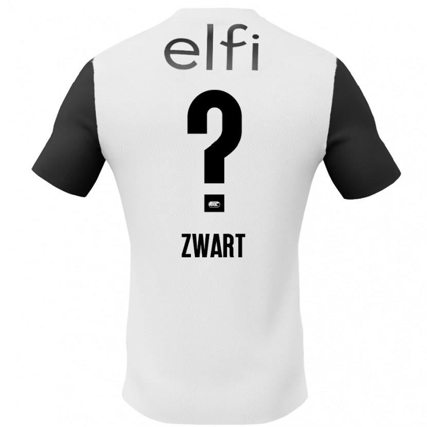 DanxenレディースJesper Zwart#0白 黒アウェイシャツ2024/25ジャージーユニフォーム