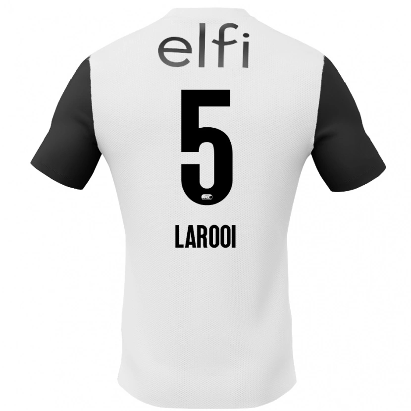 DanxenレディースFinn Larooi#5白 黒アウェイシャツ2024/25ジャージーユニフォーム