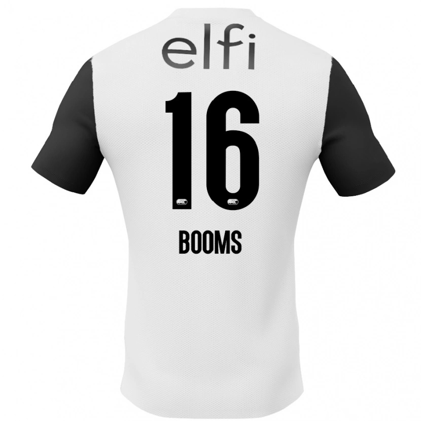 DanxenレディースTrinette Booms#16白 黒アウェイシャツ2024/25ジャージーユニフォーム