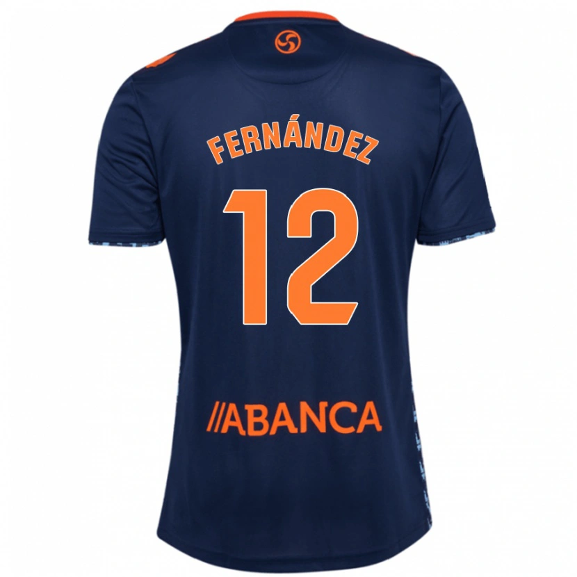 DanxenレディースManu Fernández#12ネイビーブルーアウェイシャツ2024/25ジャージーユニフォーム