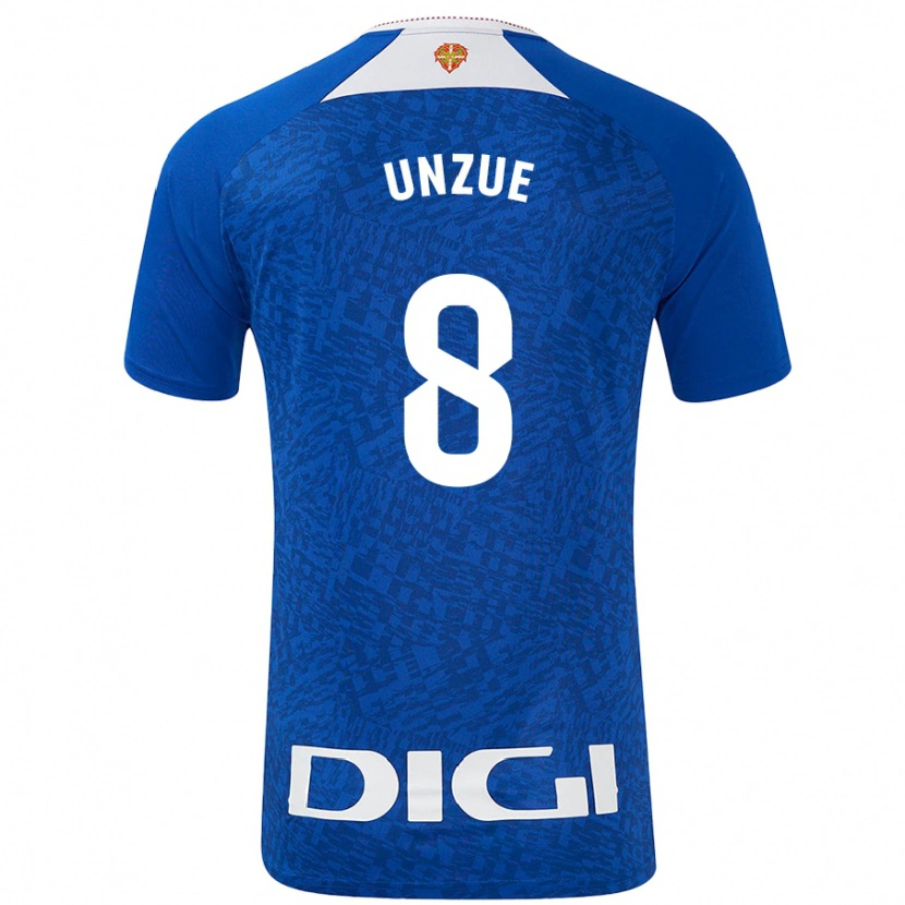 DanxenレディースMarta Unzué#8ロイヤルブルーアウェイシャツ2024/25ジャージーユニフォーム