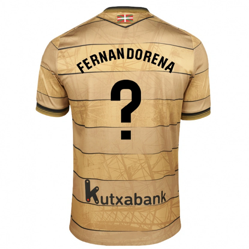 DanxenレディースAlex Fernandorena#0ブラウンアウェイシャツ2024/25ジャージーユニフォーム