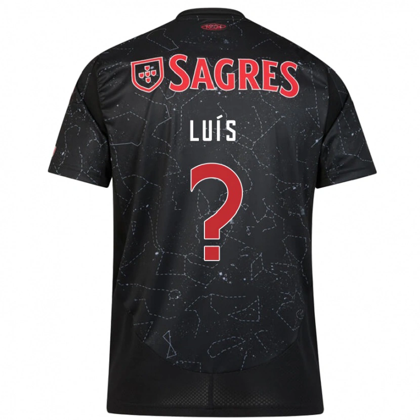 DanxenレディースAntónio Luís#0黒 赤アウェイシャツ2024/25ジャージーユニフォーム