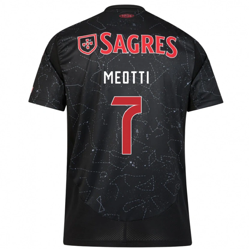 DanxenレディースCarlos Meotti#7黒 赤アウェイシャツ2024/25ジャージーユニフォーム