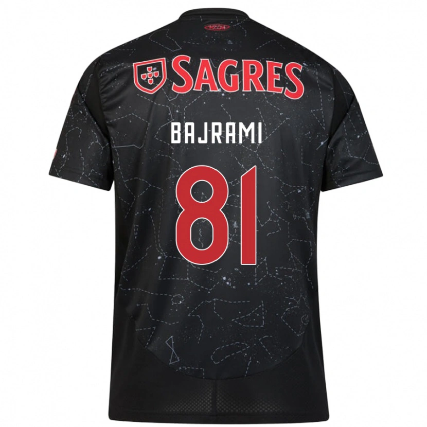 Danxenレディースエイドリアン・バイラミ#81黒 赤アウェイシャツ2024/25ジャージーユニフォーム