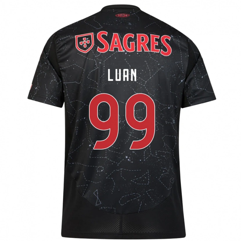 DanxenレディースLuan#99黒 赤アウェイシャツ2024/25ジャージーユニフォーム