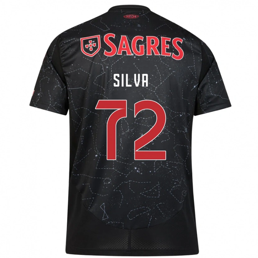DanxenレディースMatilde Silva#72黒 赤アウェイシャツ2024/25ジャージーユニフォーム