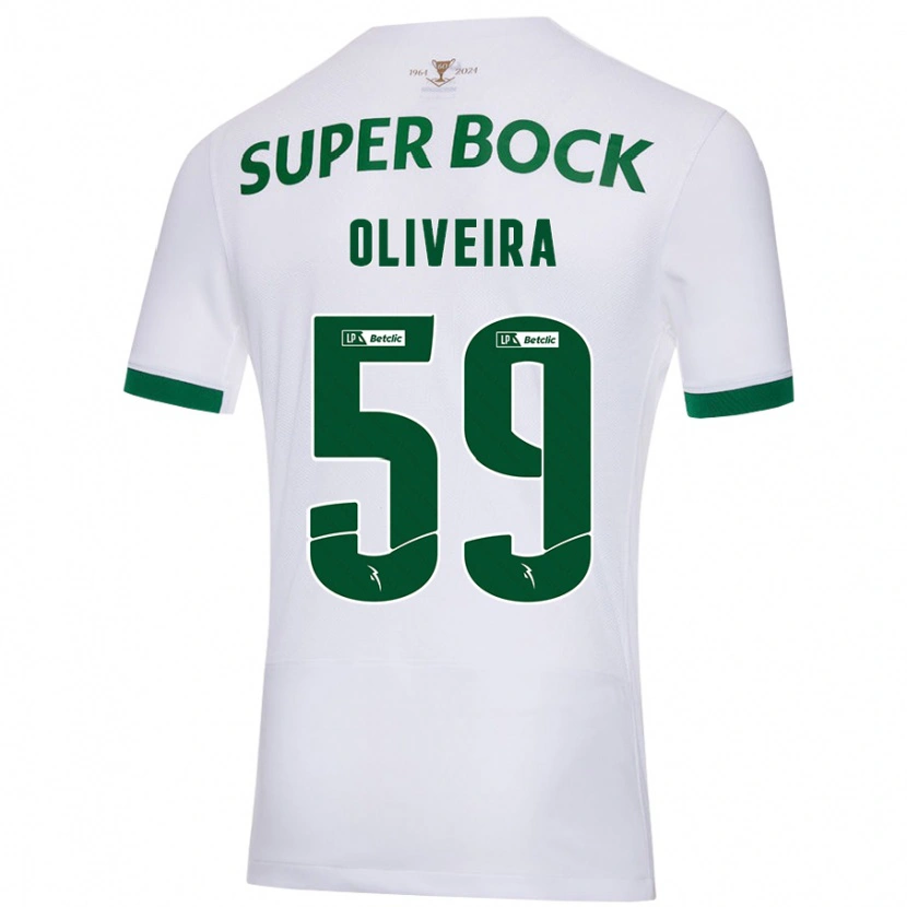 DanxenレディースKauã Oliveira#59白緑アウェイシャツ2024/25ジャージーユニフォーム