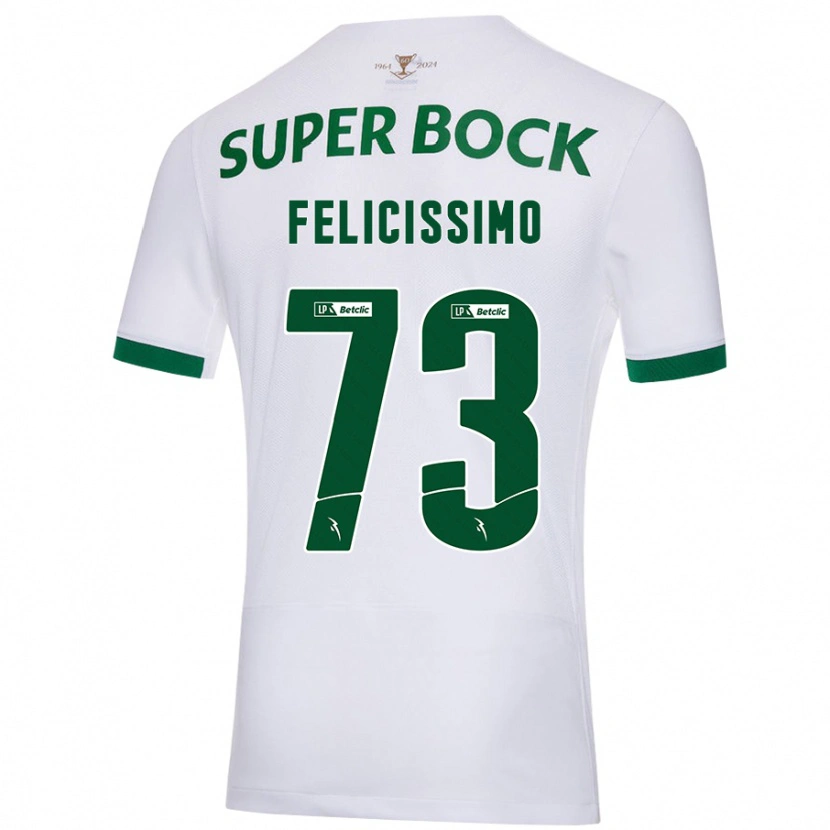 Danxenレディースエドゥアルド・フェリシッシモ#73白緑アウェイシャツ2024/25ジャージーユニフォーム