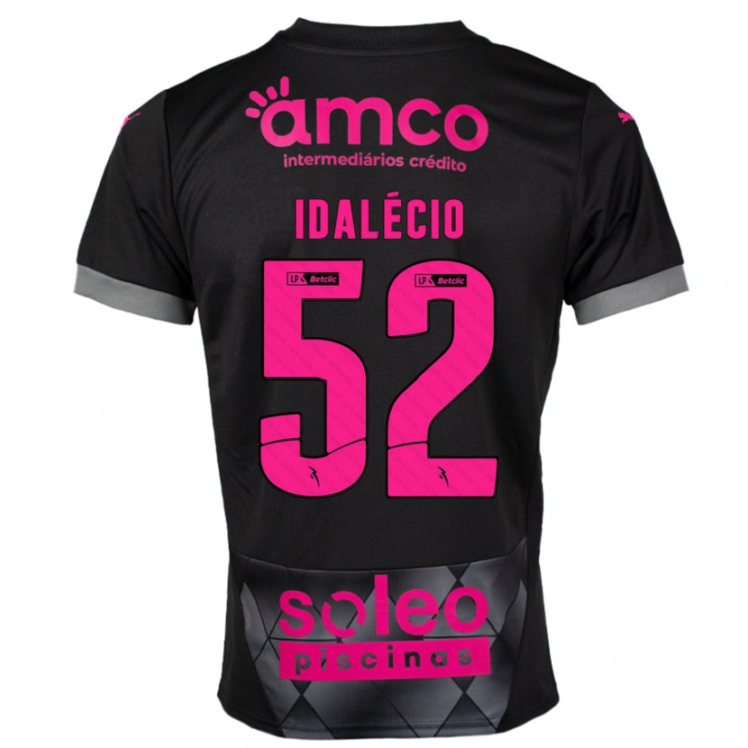 DanxenレディースIdalécio#52ブラック ピンクアウェイシャツ2024/25ジャージーユニフォーム