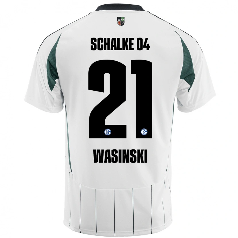 DanxenレディースMartin Wasinski#21白緑アウェイシャツ2024/25ジャージーユニフォーム