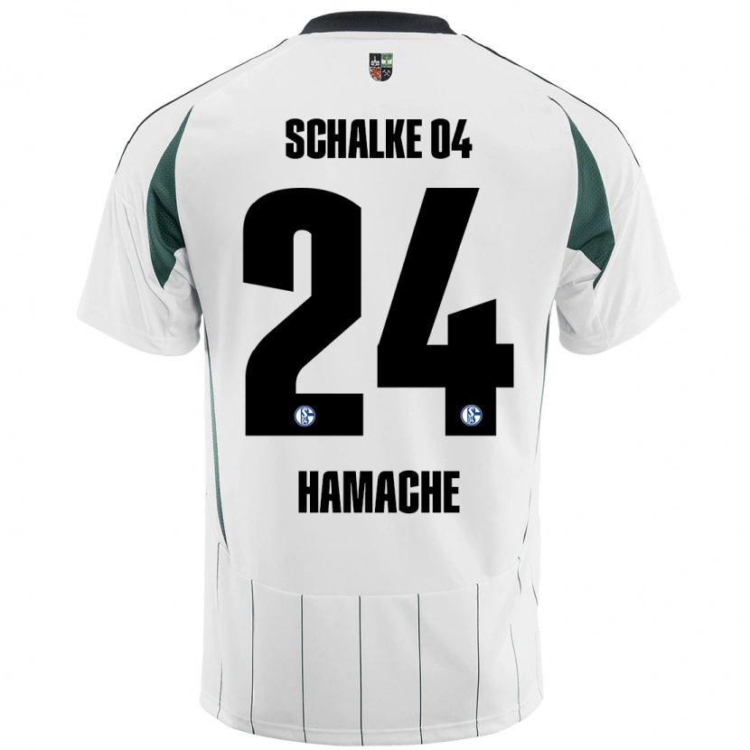DanxenレディースIlyes Hamache#24白緑アウェイシャツ2024/25ジャージーユニフォーム
