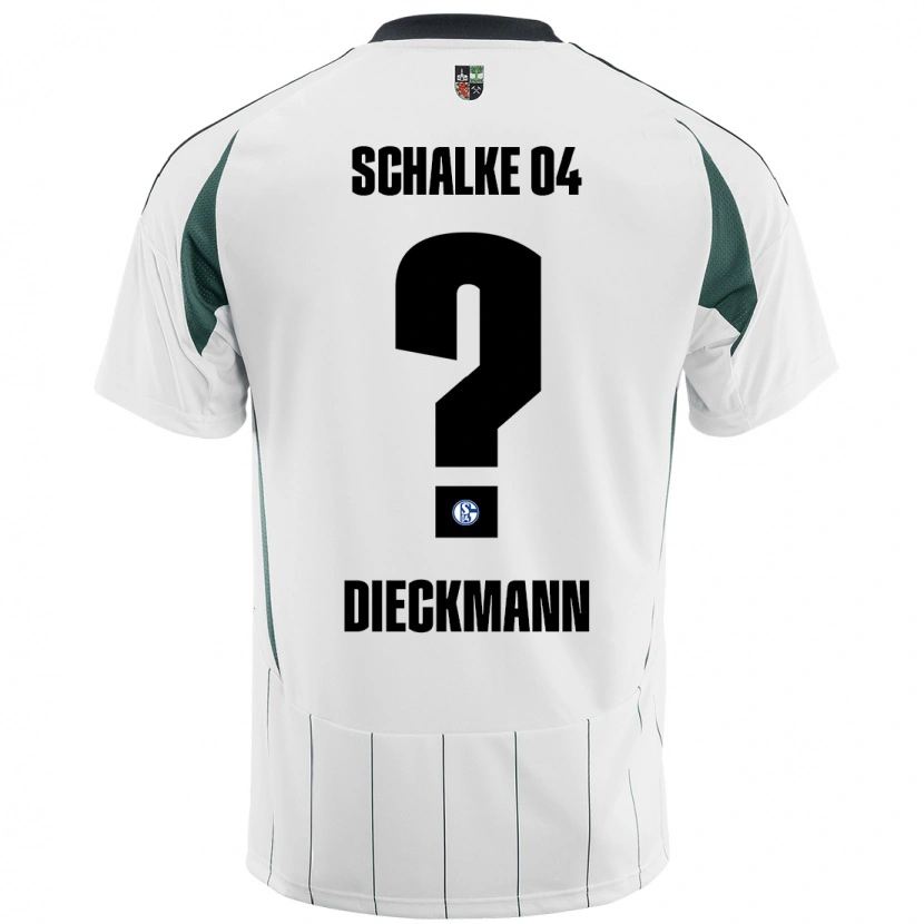 DanxenレディースJonas Dieckmann#0白緑アウェイシャツ2024/25ジャージーユニフォーム