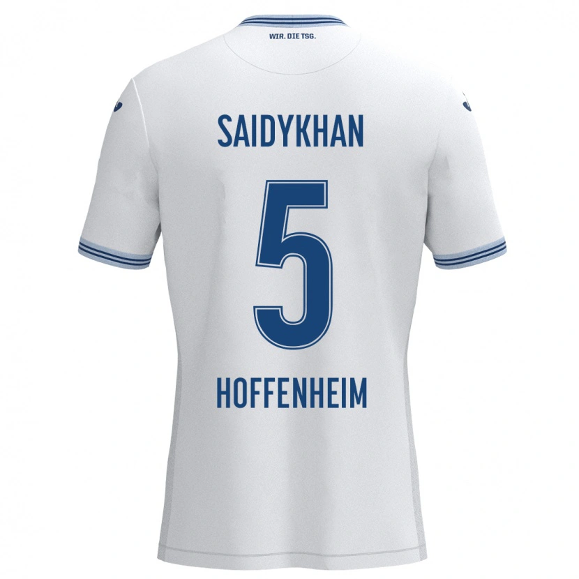 DanxenレディースIbrahim Saidykhan#5ホワイト ブルーアウェイシャツ2024/25ジャージーユニフォーム