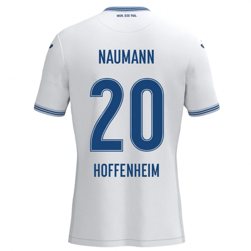 DanxenレディースMaxim Naumann#20ホワイト ブルーアウェイシャツ2024/25ジャージーユニフォーム