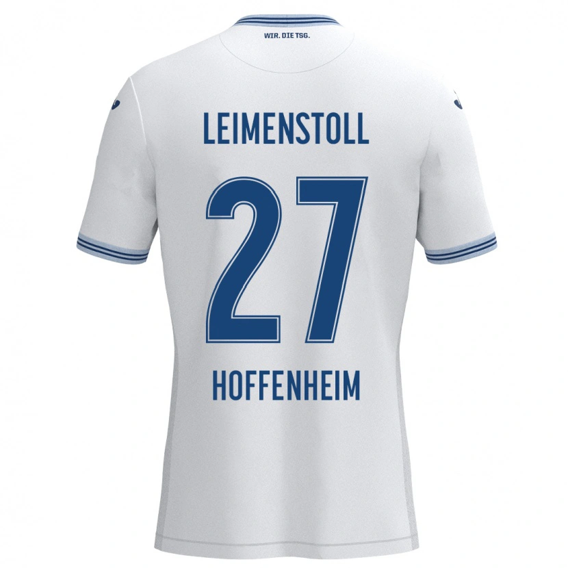 DanxenレディースVanessa Leimenstoll#27ホワイト ブルーアウェイシャツ2024/25ジャージーユニフォーム