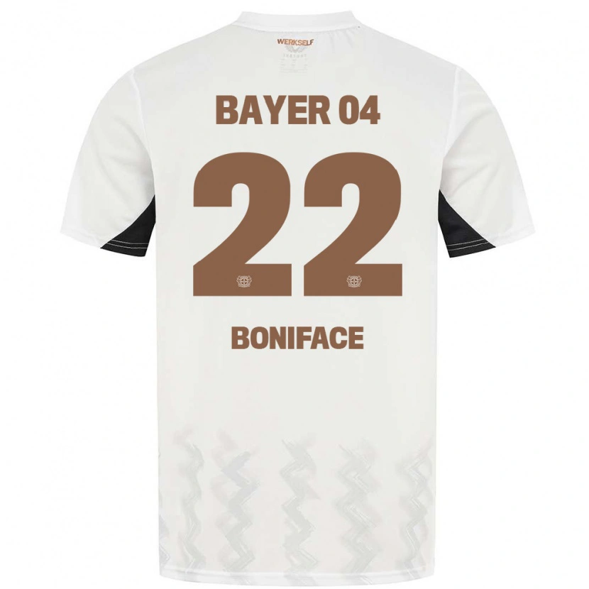 Danxenレディースヴィクター・ボニフェイス#22白 黒アウェイシャツ2024/25ジャージーユニフォーム