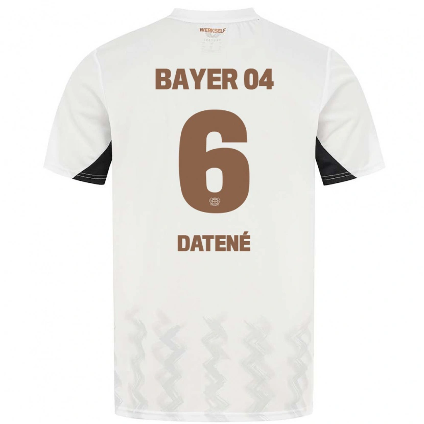 DanxenレディースElia Datené#6白 黒アウェイシャツ2024/25ジャージーユニフォーム