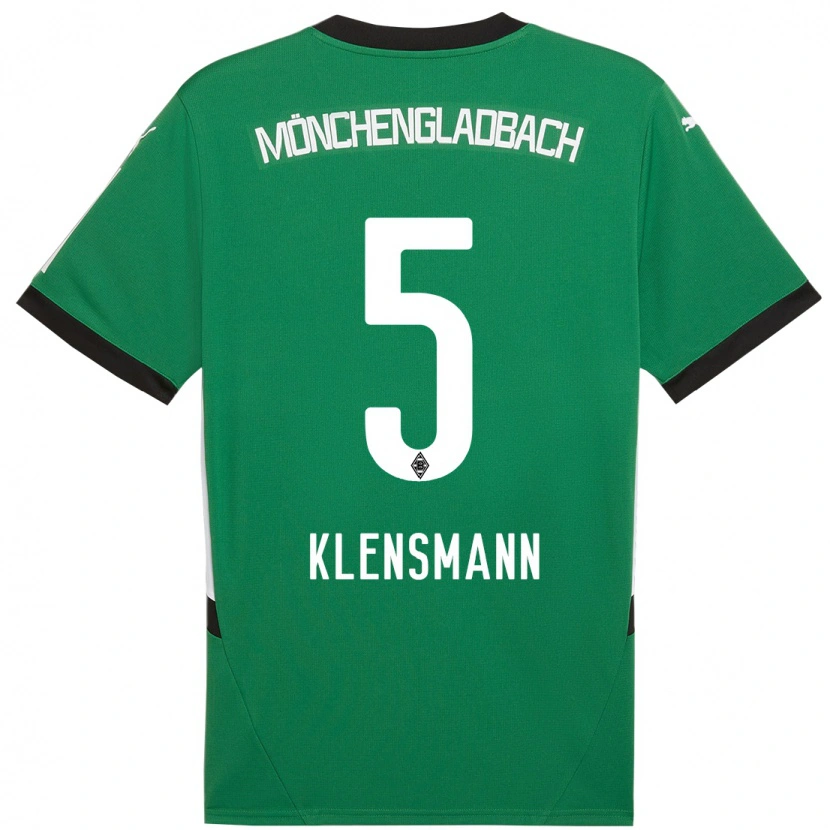 DanxenレディースPaula Klensmann#5緑 白アウェイシャツ2024/25ジャージーユニフォーム