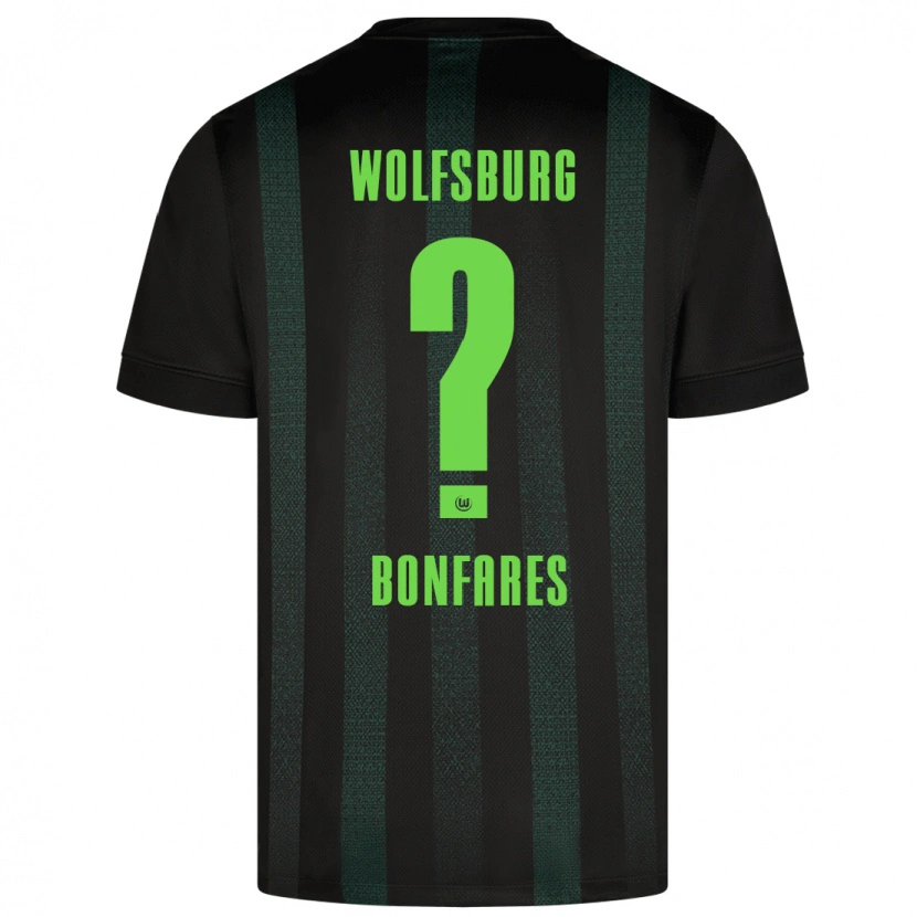 DanxenレディースMarouan Bonfares#0ダークグリーンアウェイシャツ2024/25ジャージーユニフォーム