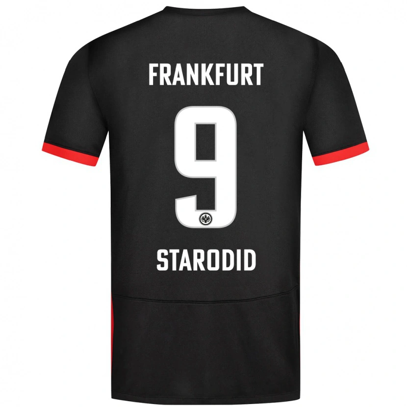 Danxenレディースダニエル・スタロディッド#9黒アウェイシャツ2024/25ジャージーユニフォーム