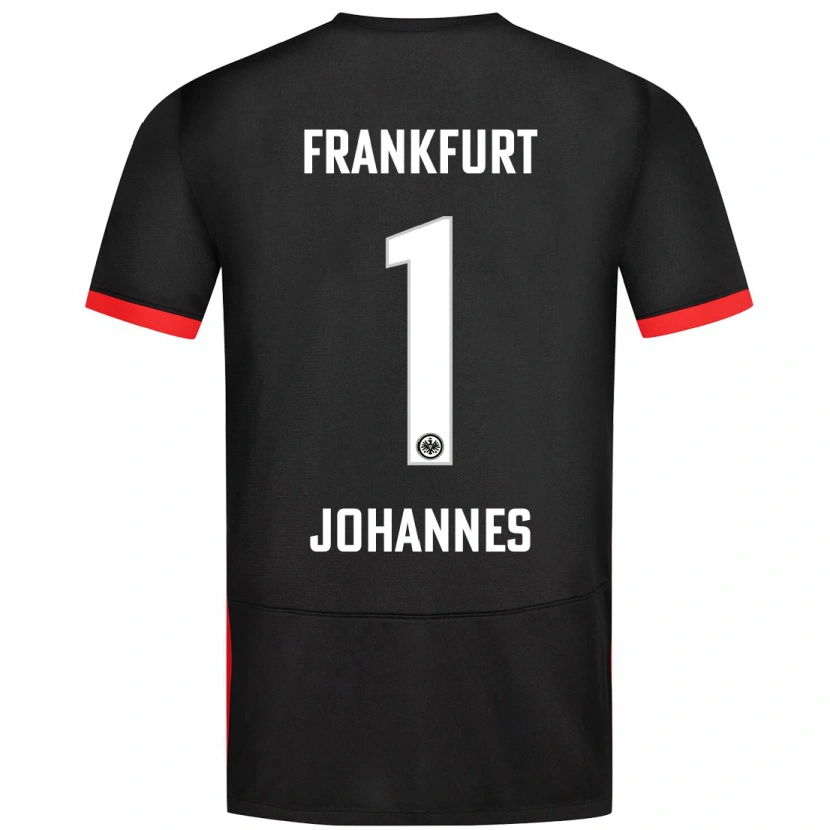 Danxenレディーススティーナ・ヨハネス#1黒アウェイシャツ2024/25ジャージーユニフォーム