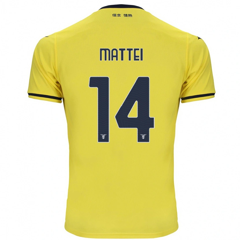 DanxenレディースSarah Mattei#14黄アウェイシャツ2024/25ジャージーユニフォーム
